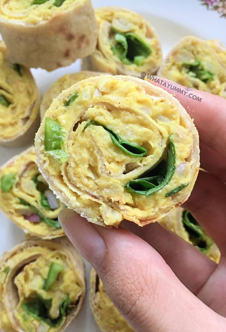 Chickpea Salad Pinwheels