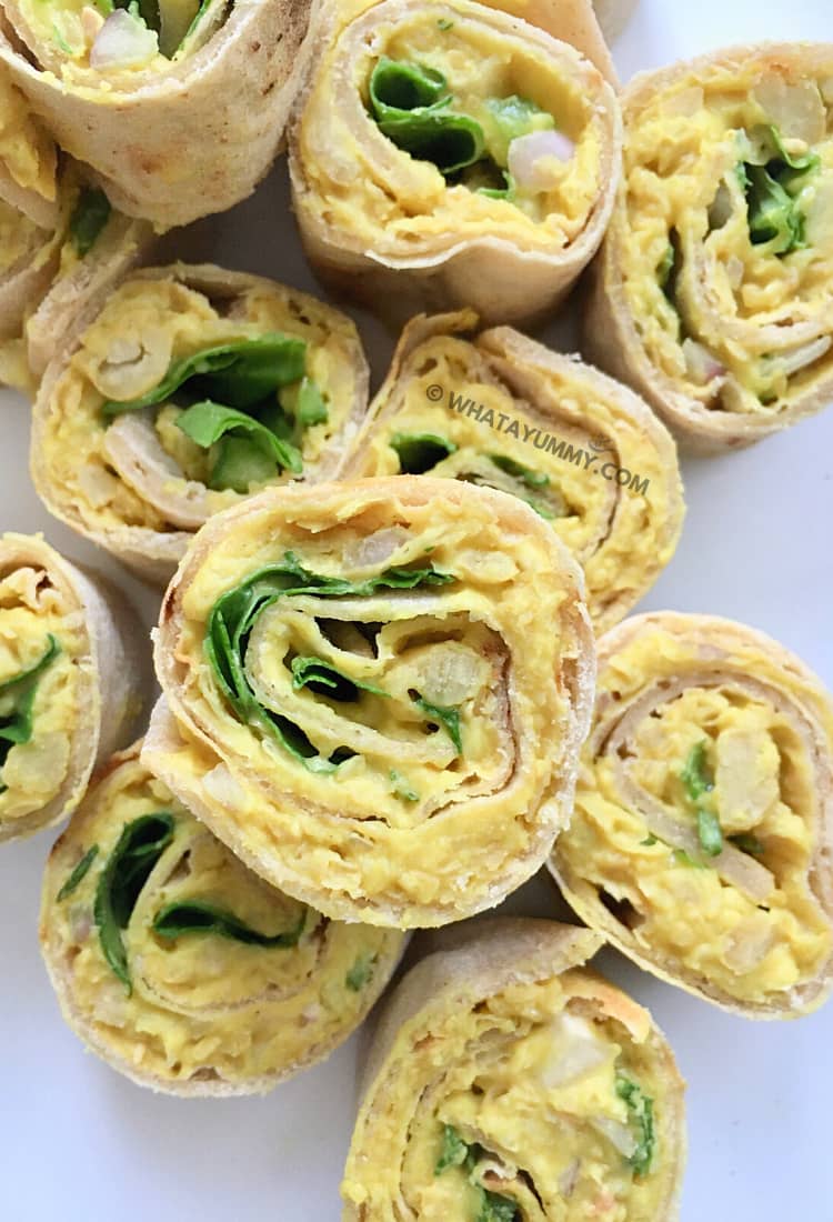 Chickpea Salad Pinwheels