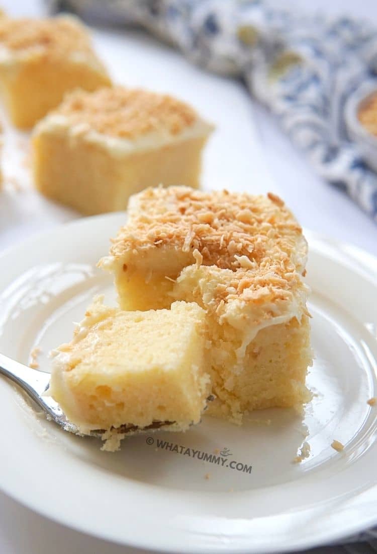 Coconut Topped, Cream Cheese Sheet Cake