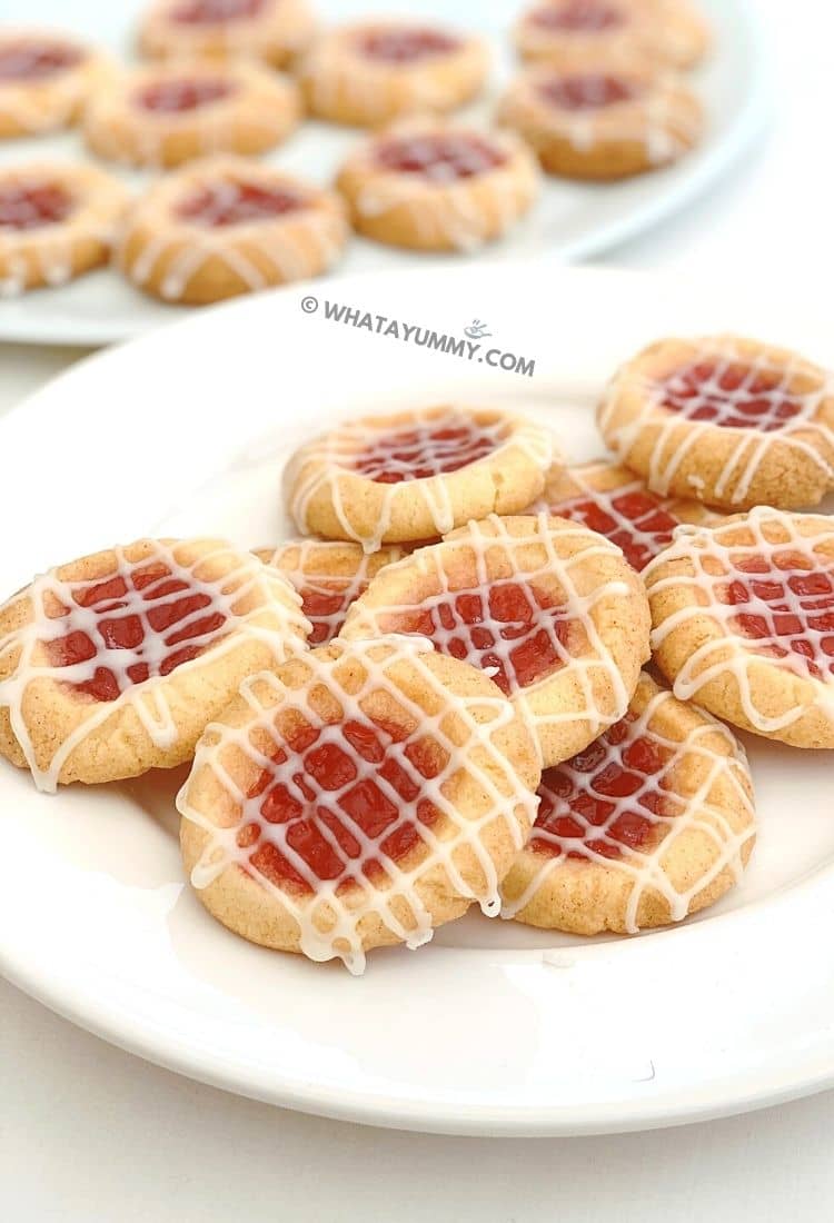 Thumbprint Cookies { Raspberry Almond Shortbread }