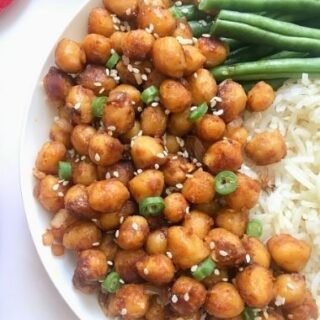 VEGAN STICKY SESAME CHICKPEA RECIPE