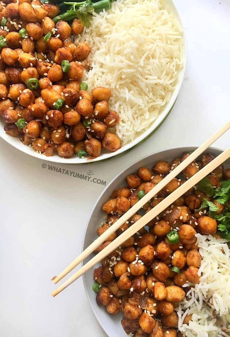 Vegan Sticky Sesame Chickpea Recipe