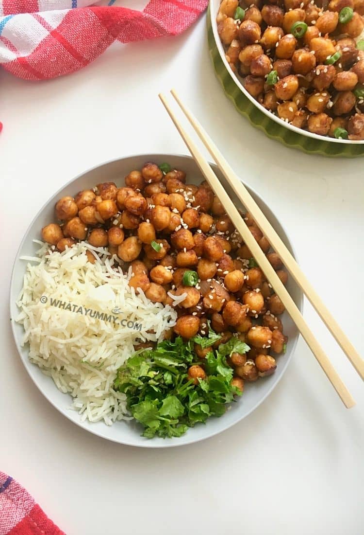 Vegan Sticky Sesame Chickpea Recipe