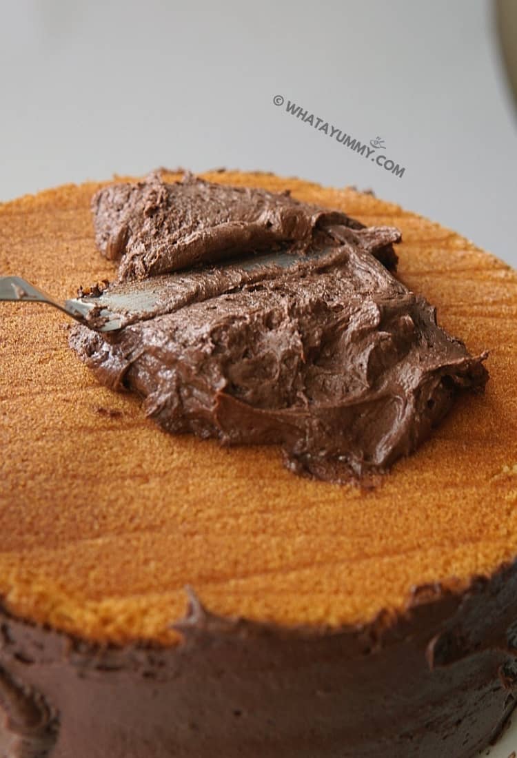 YELLOW CAKE WITH CHOCOLATE FROSTING